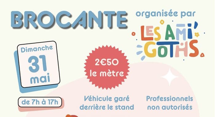 Brocante organisée par les AMI'GOTHS