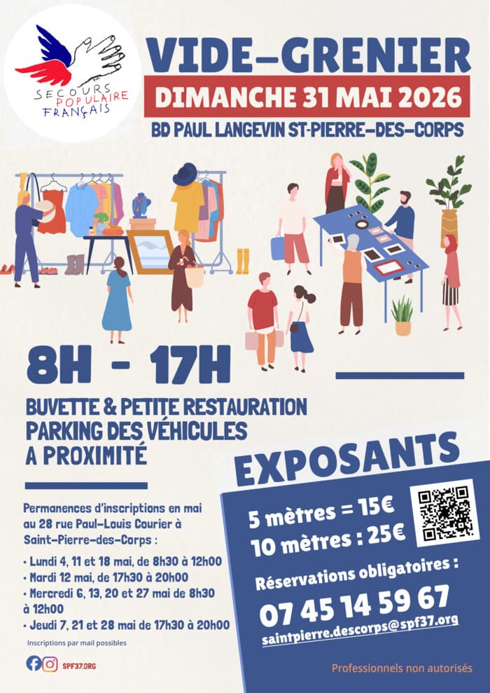 Vide-grenier à Saint-Pierre-des-Corps