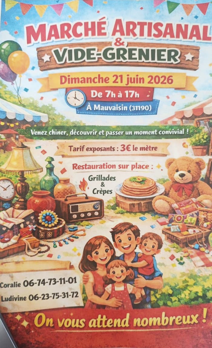 Vide-greniers et Foire artisanale à Mauvaisin