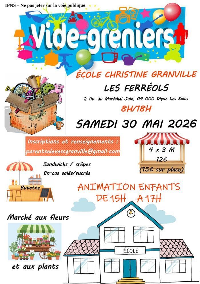 VIDE GRENIER et MARCHE aux FLEURS