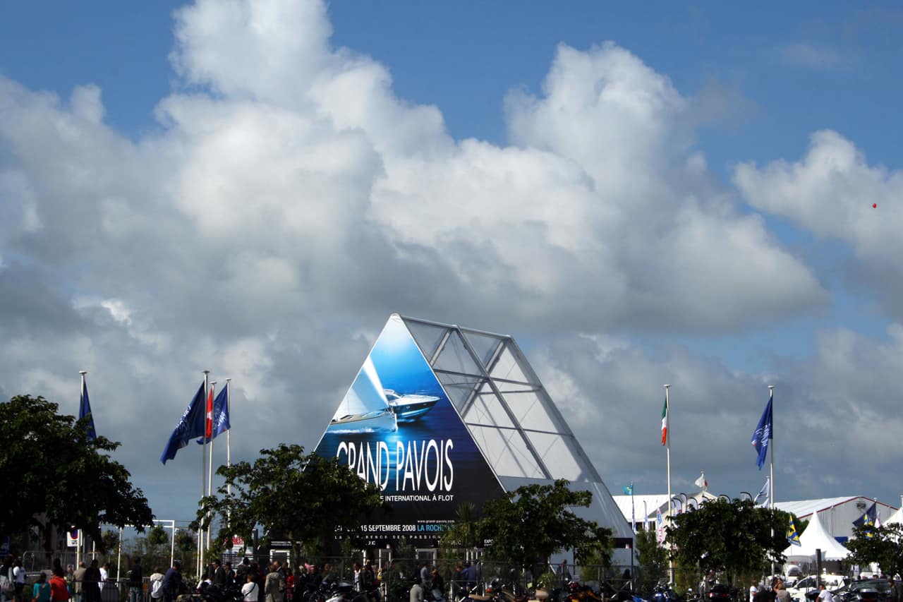 L'entrée du salon nautique du Grand Pavois, à La Rochelle