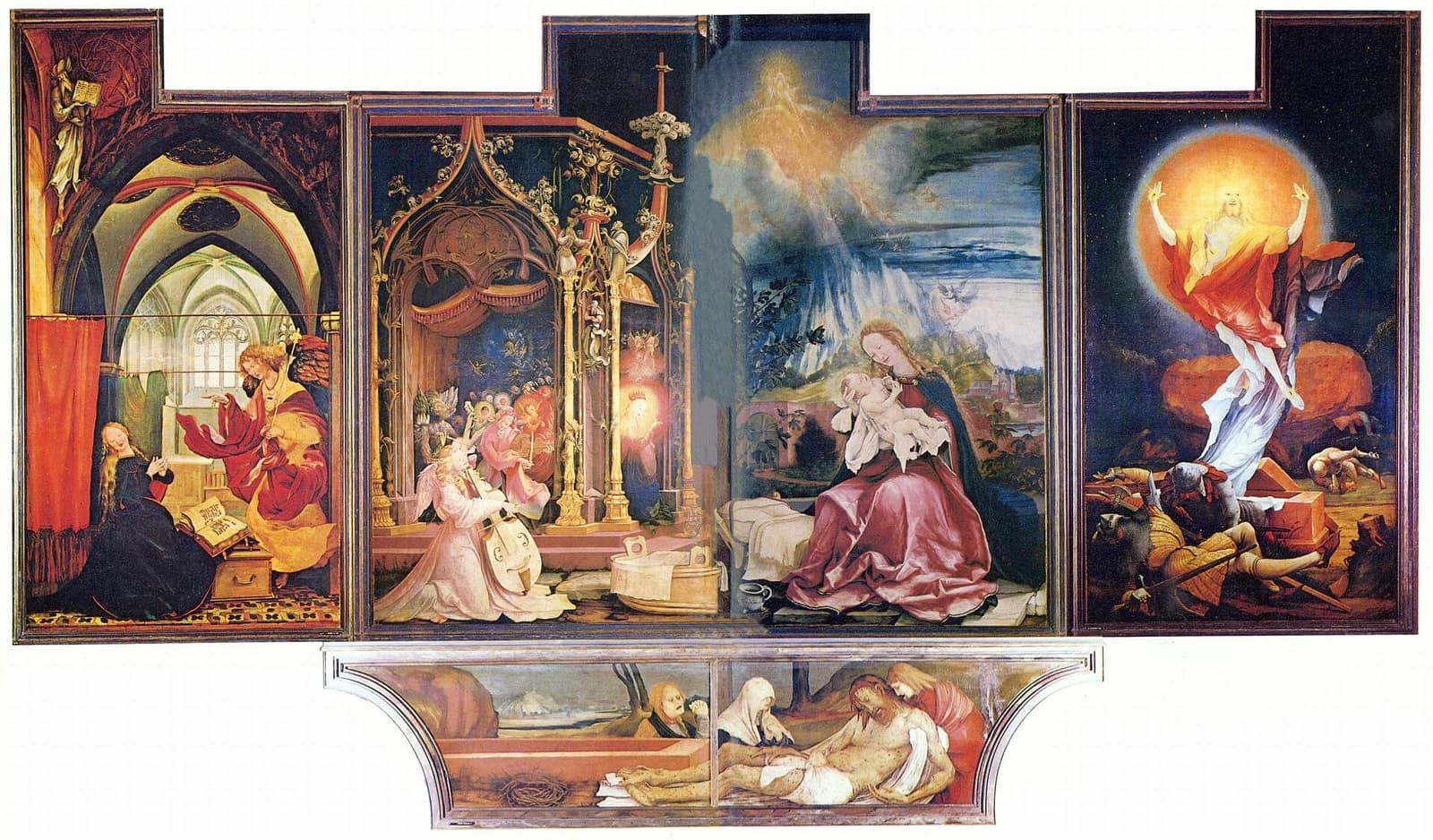 Le retable d'Issenheim de Matthias Grünewald, conservé au musée Unterlinden