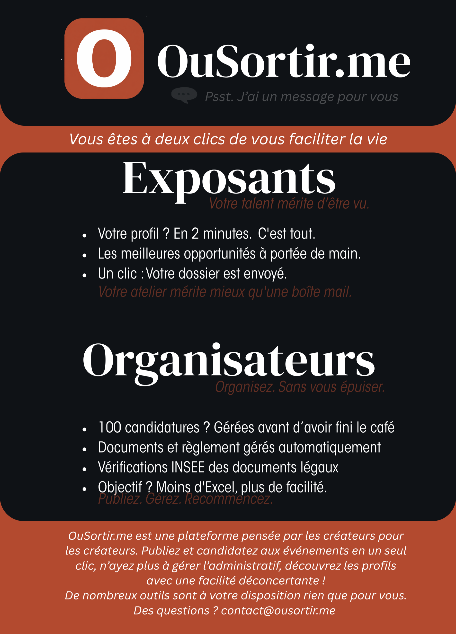 Visuel exposants & organisateurs